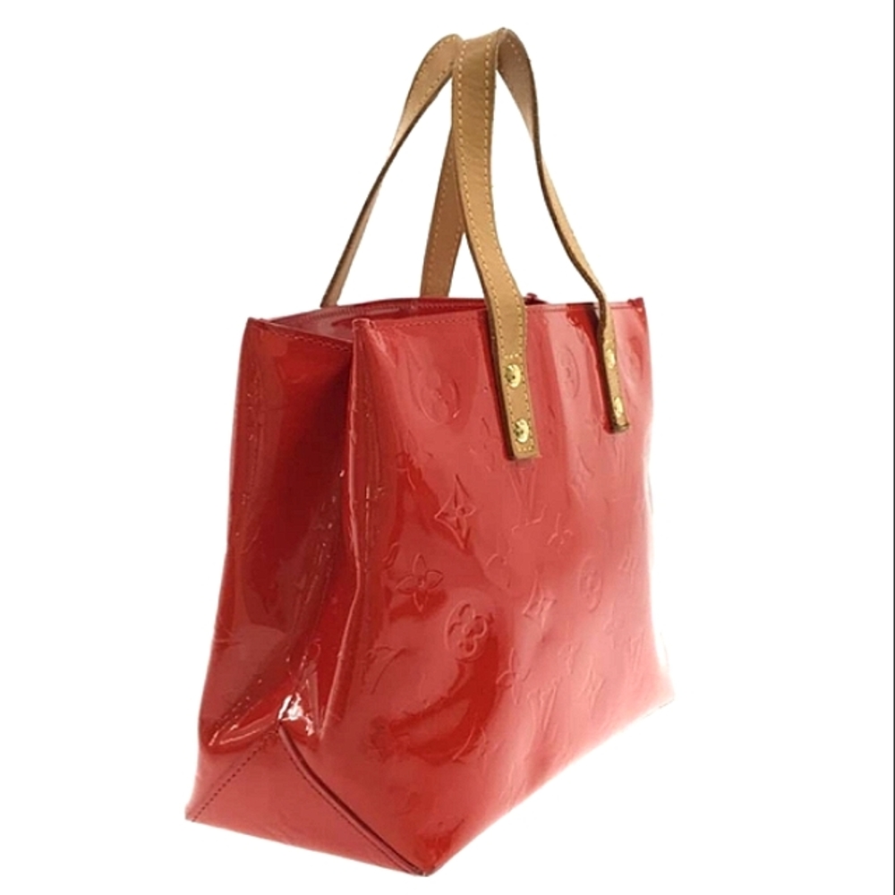 💋  Louis Vuitton Reade PM Monogram Vernis Handbag Tote Bag  #M91088 EUC - Picture 3 of 16